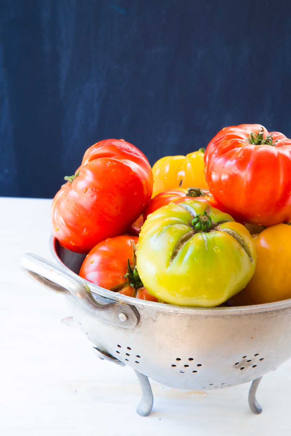Tomates charnues multicolores à farcir