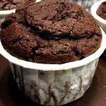 Chocolate custard muffins à la une